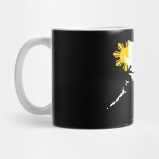 Philippine Map with 3 Stars and a Sun Mug